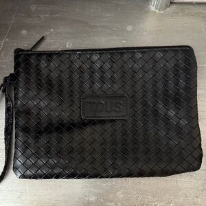 Tous Black Woven Men's Toiletry Bag